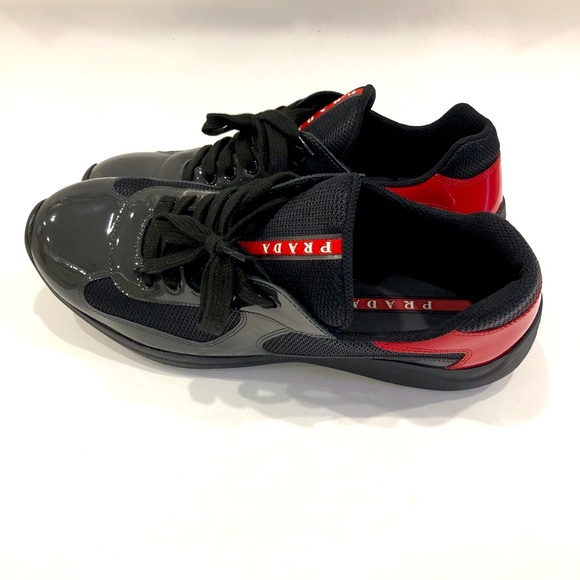 PRADA Patent Leather America's Cup Sneakers - Picture 5 of 8